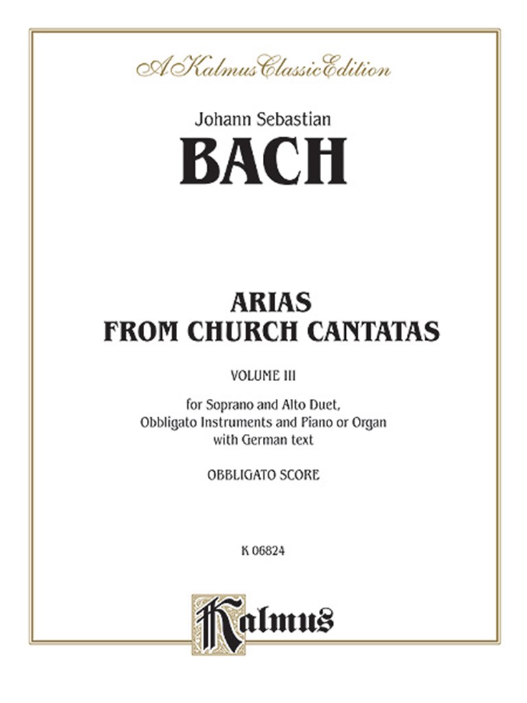 Soprano and Alto Arias, Volume III (4 Duets)